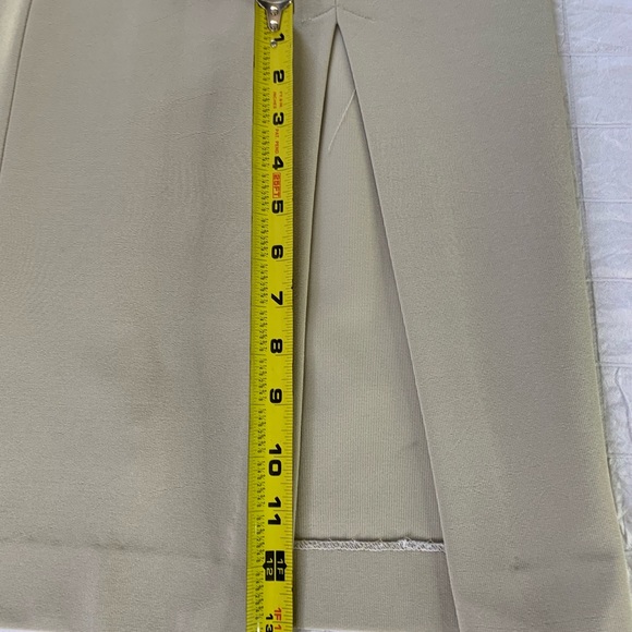 Vintage Lori Weidner Evenings Ivory 2 piece Suit 6 Satin Belted Blazer Skirt - Picture 6 of 16